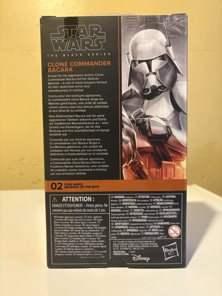 Star Wars Black Series Clone Commander Bacara Revenge of the Sith - Image 2 of 2