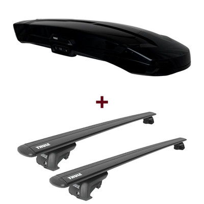 Dachbox Thule Vector Alpine + Dachträger Thule für Kia Carnival II Typ GQ neu