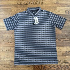 Bogey Bros Shirt Men I Never Pull Out SS Black Golf Polo Performance NWT Large