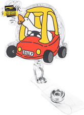 Nurse Badge Reel, Nurse Badge Holder with Cute Pattern, Goose Retractable ID Car