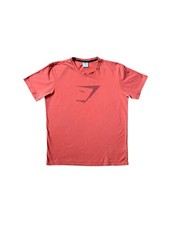 Gymshark Men's Coral Orange Activewear T-Shirt Size Medium
