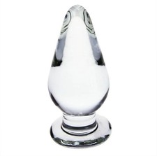 Glass Buttplug 4.2" Tall 1.77" Wide