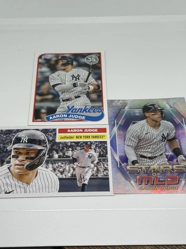 3 Card Lot Aaron Judge New York Yankees Topps Heritage Stars MLB Inserts