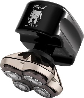 Skull Shaver Pitbull Silver Pro SX5 Elektrischer Kopf- & Gesichtsrasierer Nass Trocken