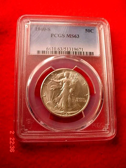 MS 63 Graded 1940 Year Liberty Walking Half Dollars (1916-1947