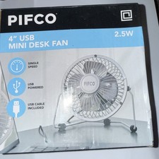 Image of Portable Desktop Cooling Desk Laptop USB Fan Super Silent 4" Pifco USB Mini Fan