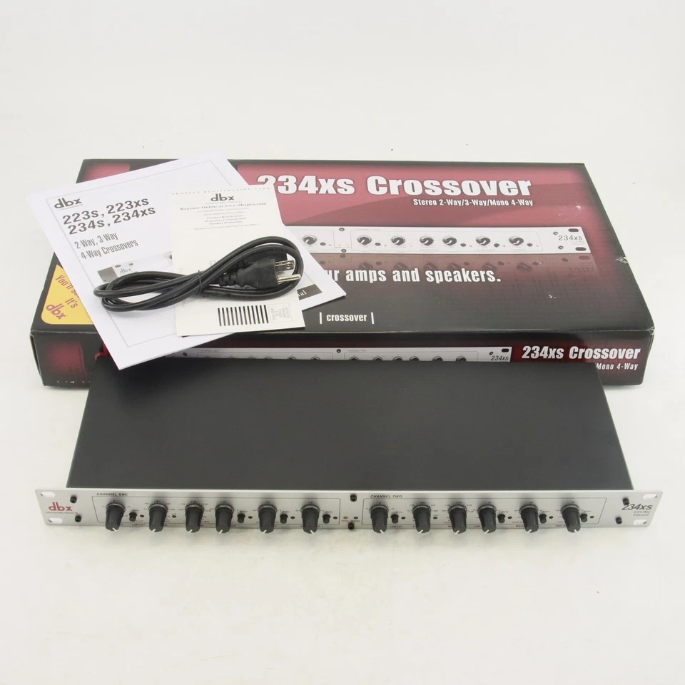 DBX 234XS 2/3Way Crossover Stereo Electronic 4-Way Mono Audio Device Crossover - Image 4 of 4
