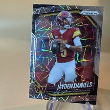 2025 Panini Prizm Jayden Daniels Lazer Prizm #278 Washington Commanders