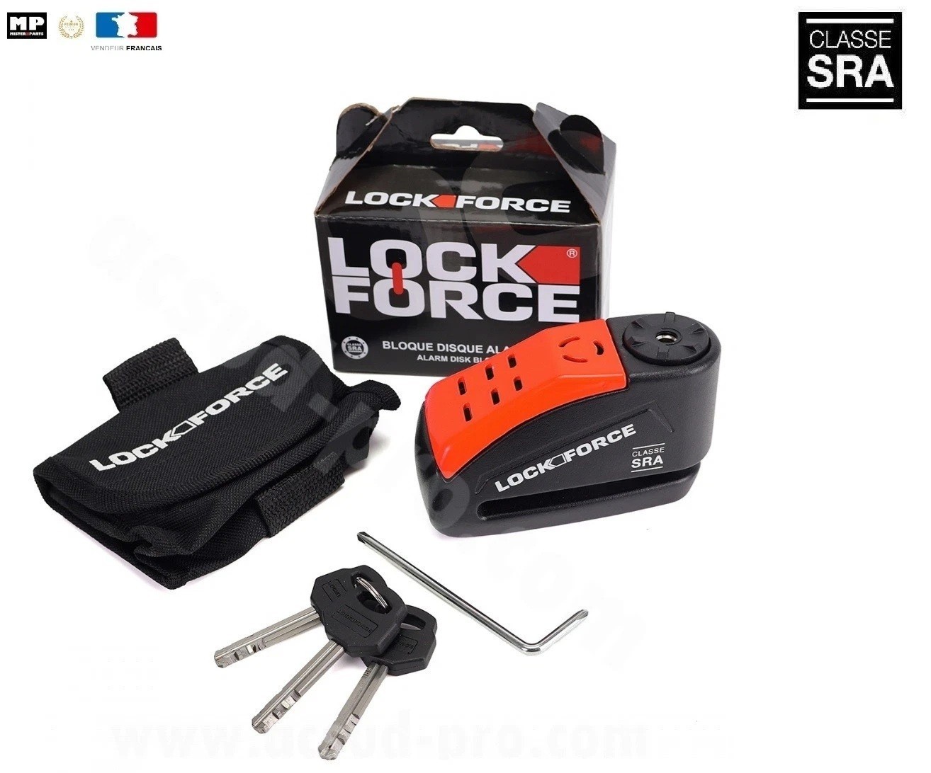 Antivol bloque disque LOCK FORCE Ø14 SRA : protégez votre moto contre le vol nocturne