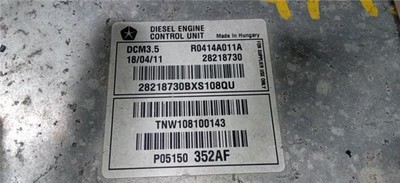 COMPUTER Jeep Compass (MK49) SUV 2.2 CRD 16V 4x2 (OM651.925) 2011 P05150352AF