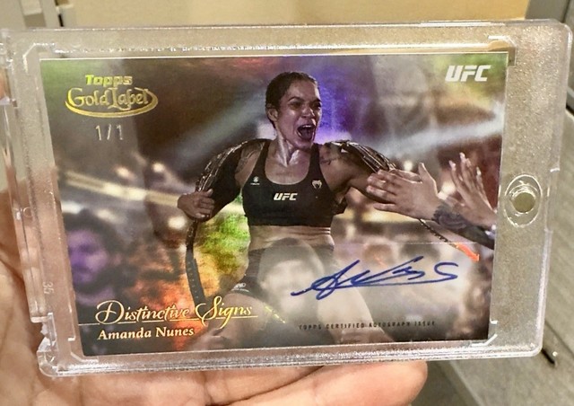 Topps Gold Label Amanda Nunes 1/1 UFC Auto