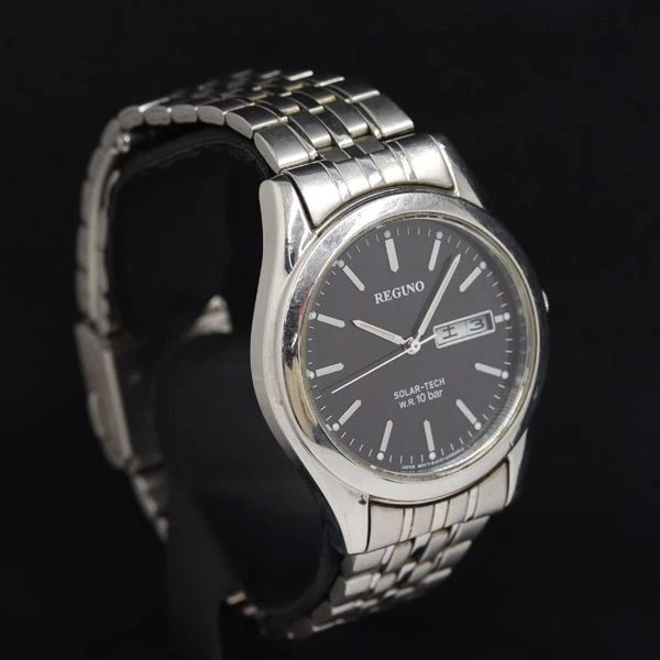 Citizen Regno E101-K005299 Solar Men's Watch Black Dial Day Date Tested - Image 2 of 4