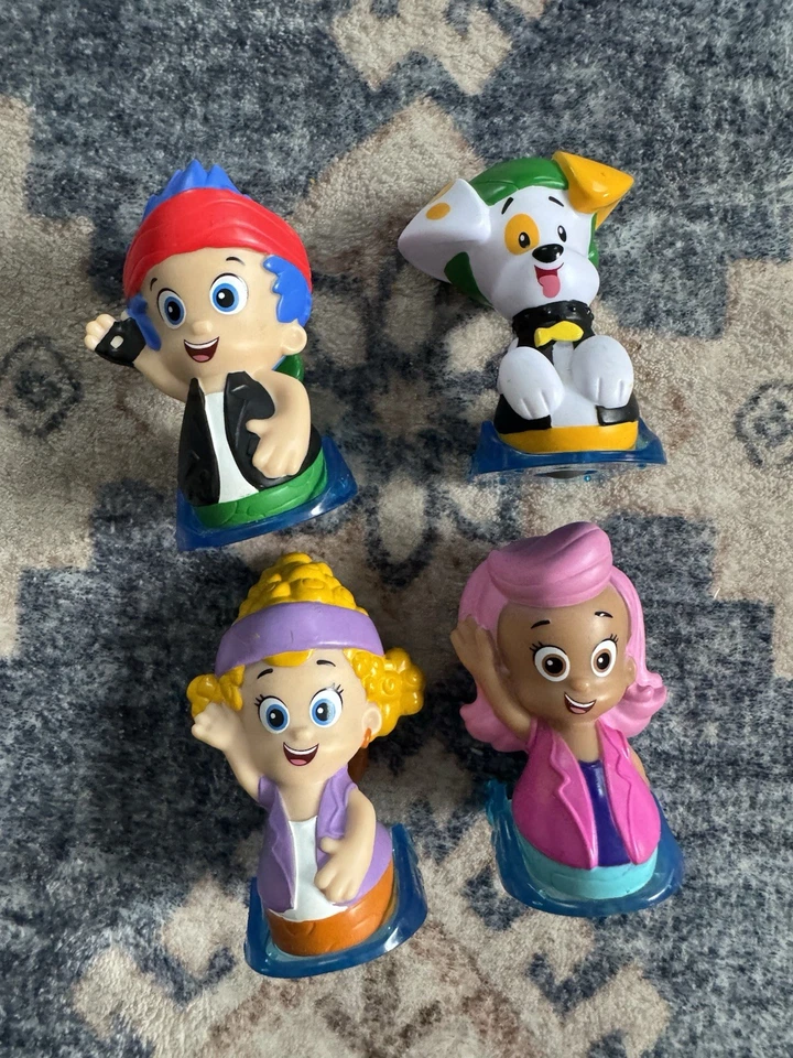 Bubble Guppies Roll N’ Go Sliders Lot (4) Bubble Puppy Fisher-Price Nickelodeon - Image 2 of 4