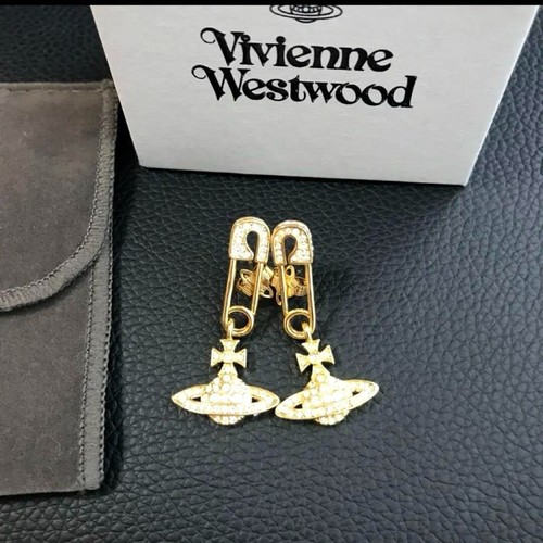 Vivienne Westwood Clip Kugel Ohrringe Pin Gold Accessoire Schmuck mit Kordelzug - Bild 18 von 24