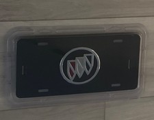 Buick Black License Plate Auto Tag Laser Cut Inlaid Acrylic Plastic