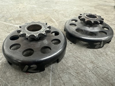 Lot Of 2 Tomar Clutch Drums 12 Tooth 219 Chain Kart Racing