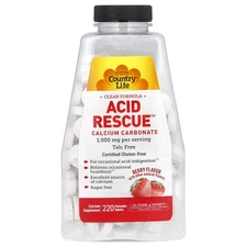 Acid Rescue, Calcium Carbonate, Berry, 220 Chewable Tablets