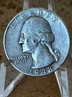 1948  WASHINGTON SILVER QUARTER # NR136
