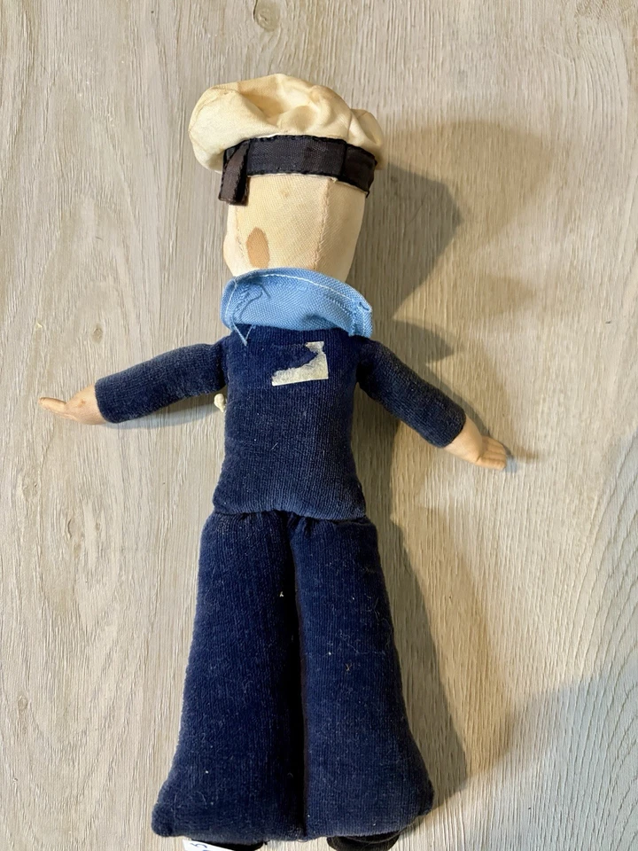 Boneca Queen Mary Sailor década de 1930 8,5” lembrança marítima vintage navio de cruzeiro Cunard - Imagem 2 de 3