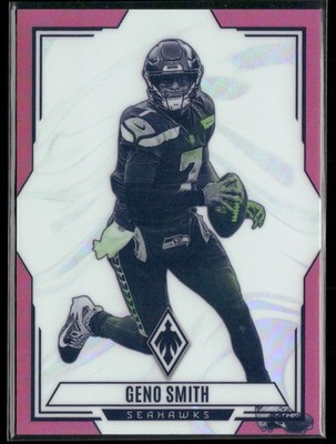 2023 Panini Phoenix #CON-7 Geno Smith Contours Pink #/175