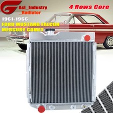 Full Aluminum 4 Rows Radiator For 1964-1966 Ford Mustang Falcon 5.0L V8 Gas 1965