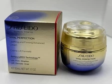Shiseido Vital Perfection Advanced Cream Uplifting and Firming 1.7oz / 50 ml NIB