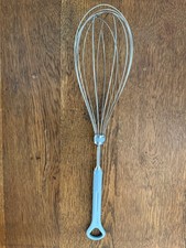 Vintage Unbranded Blue Handle Whisk Wisk 12  