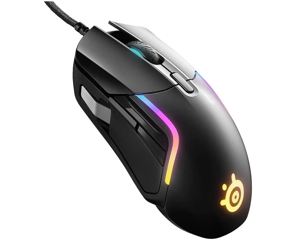 SteelSeries - Rival 5 Wired Optical Gaming Mouse with RGB Lighting - Wired - ... - Image 3 of 4