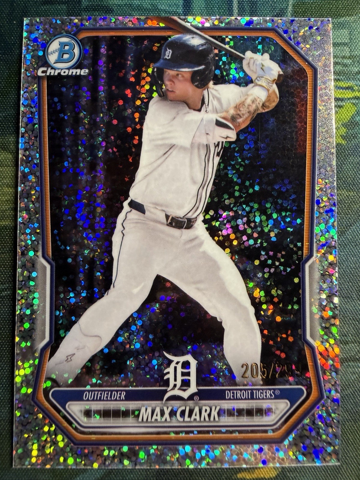 2026 Bowman Chrome Prospects Max Clark BCP-2 Speckle Refractor 205/299