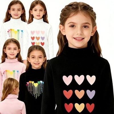 Kids Girls Shirts Sports Top Keep Warm Undershirt Camping Casual Pullover