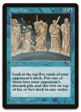 Cruel Fate (LP) Portal POR Magic MTG