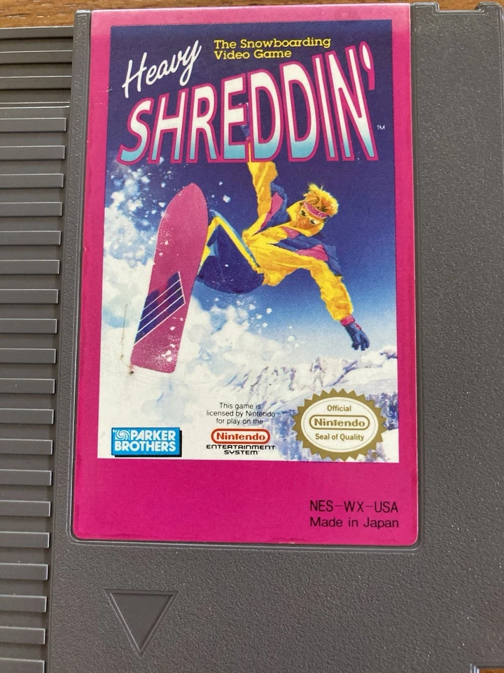 NES ~ HEAVY SHREDDIN' Snowboarding ~ Nintendo NES-WX-USA Game Cart Only NTSC - Image 2 of 4
