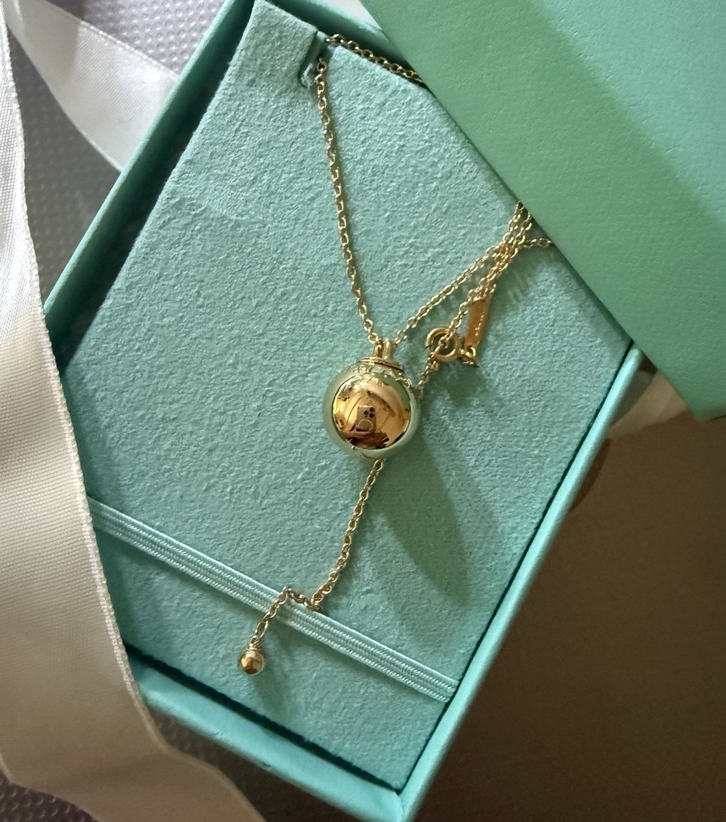 Tiffany & Co. ゴールドネックレス　2022 Tiffany Co 18k Solid Rose Gold HardWear 12.5mm Ball Pendant
