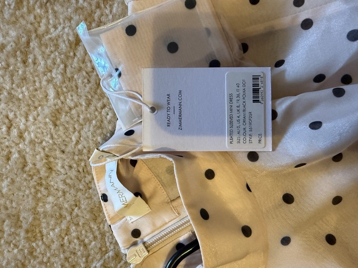 Zimmermann Polka Dot Dress Size 0 | eBay