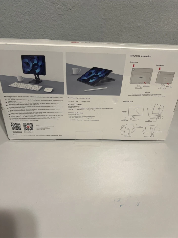 Foldable Magnetic iPad Stand Aluminum Tablet Holder For Ipad 11 And 12.9 Series - Image 2 of 2