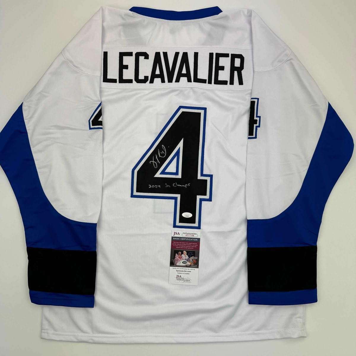 Vincent Lecavalier Tampa Bay Lightning 2004 Jersey Autographed