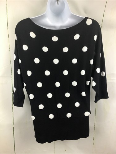 White House|Black Market Women’s Polka Dot Beaded Dolman Sleeve Sweater Sz. XS - Picture 8 of 13