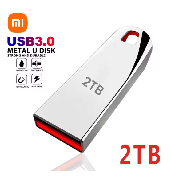 Xiaomi Original 2TB 1TB USB 3.1 High-Speed Metal Waterproof Flash Drive Pen Drive-image