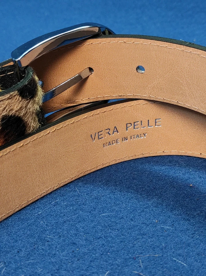 CINTURA DONNA VERA PELLE CAVALLINO MACULATO MADE IN ITALY - Immagine 3 di 4