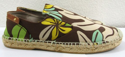 Men's Stubbs & Wootton Retro Hibiscus Loafers Design Size 10 Dust Bag and Box - Picture 3 of 13