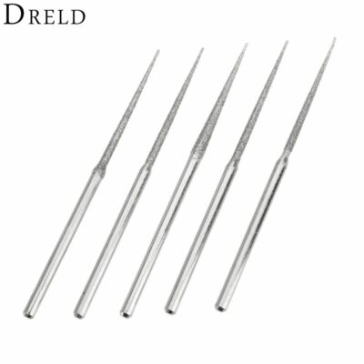 Dremel Accesories Mini Drill Diamond Grinding Head 3mm Shank Bur Bit Set 5Pcs 