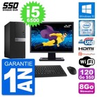 PC tour DELL 3040 Bildschirm 22 " Intel i5-6500 RAM 8Go SSD 120Go HDMI Windows