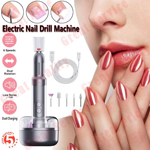 Fresa Elettrica per unghie professionale con punte nail art velocita regolabile - Picture 7 of 17