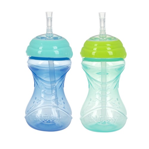Easy-Grip Soft Straw Sippy Cup, 10 fl oz, 2 Count