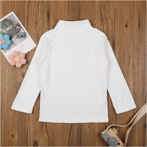 Unisex Children Thermal Underwear Long Sleeve Turtleneck T-Shirt Warm Shirts AU - Picture 12 of 43