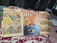 Golden Age Wanted Comics Lot 32 & Others Run Set Collection 1950 Pre-code Crime 