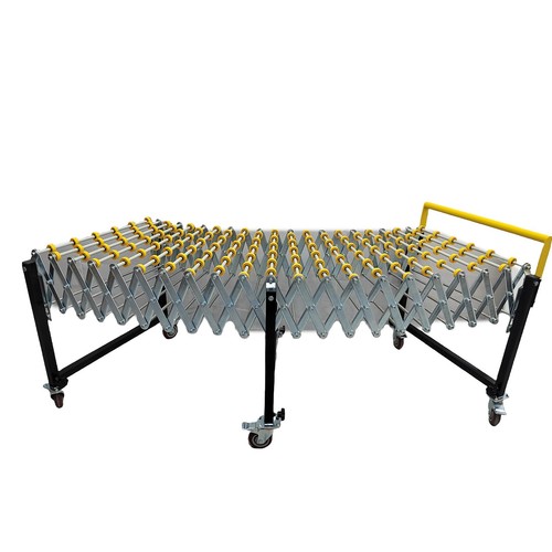 Portable Flexible Expandable Conveyor ABS Skate Wheels 47.2"-118" Adjustable - Picture 5 of 24
