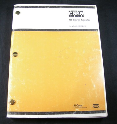 Original CASE 120 Crawler Excavator Tractor Parts Manual Book