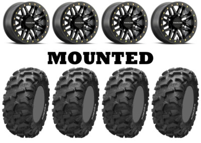 Kit 4 ITP Blackwater Evolution 30x10-14 on Ryno Beadlock Matte Black POL
