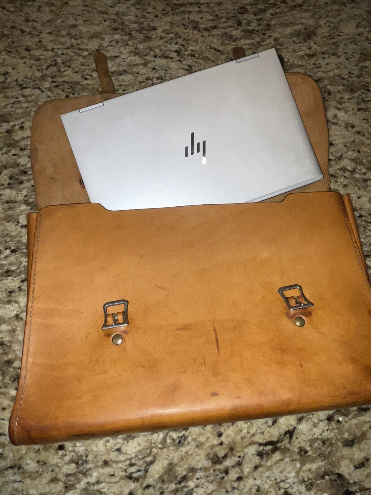 Genuine Leather Vtg King Ranch Satchel Briefcase Laptop Attache Bag eBay